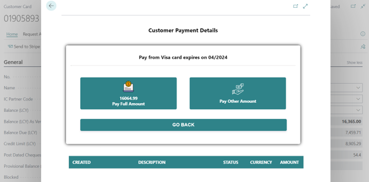 Stripe Integration with Business Central