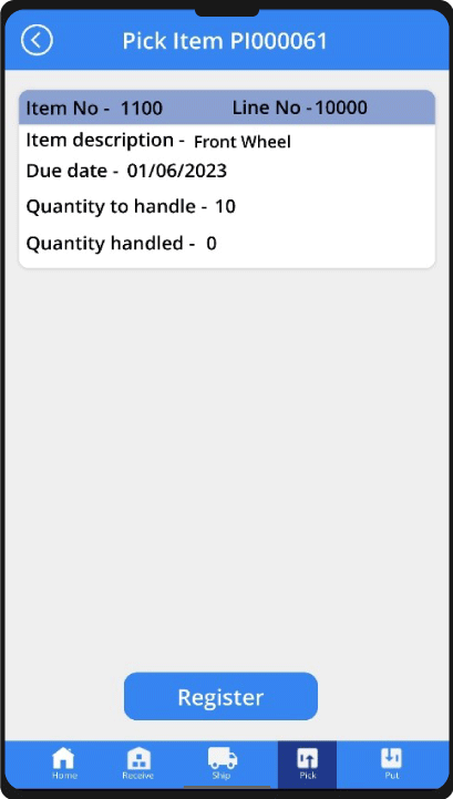 Business Central Warehouse Management App