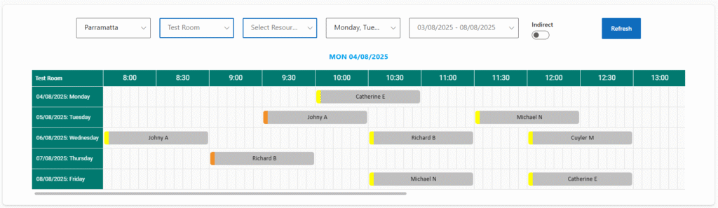 NDIS Scheduling in Dynamics 365 Scheduling Rooms