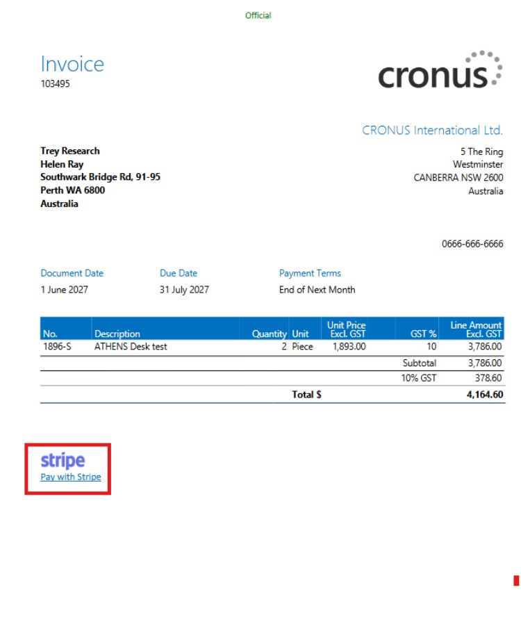 Payment-from invoice-template