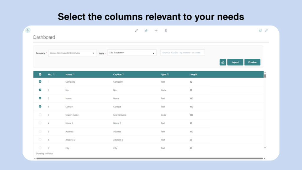 360 Insights for Business Central data analysis
