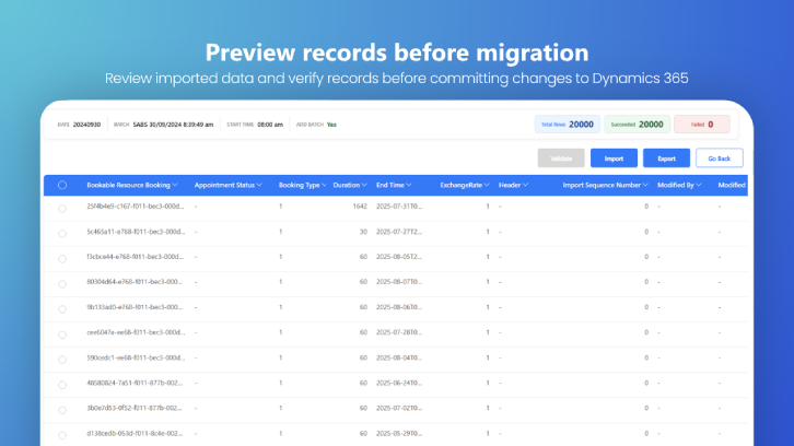 Dynamics 365 data migration Tool